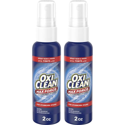 OxiClean Max Force Laundry Stain Remover Spray, 2 fl oz, 2PK