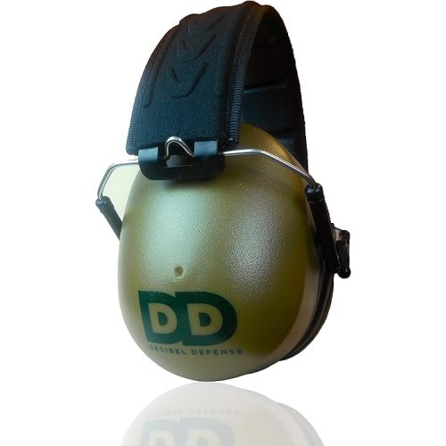 DECIBEL DEFENSE Professional Safety Ear Muffs 37dB NRR - The HIGHEST Rated & MOST COMFORTABLE Ear Protection For Shooting & Industrial Use - THE BEST HEARING PROTECTION GUARANTEED! (GREEN)