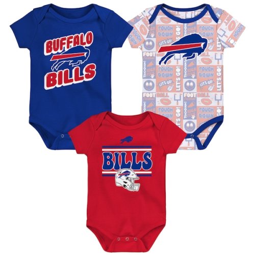 Buffalo Bills Infant Play Day Three-Pack Bodysuit Set