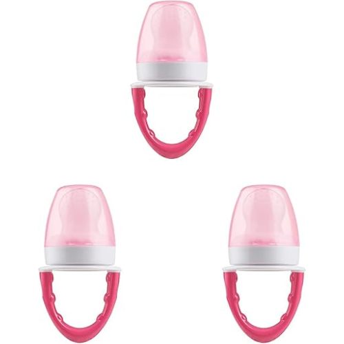 Dr. Brown's Designed to Nourish, Fresh Firsts Silicone Feeder, Pink, One Size (Pack of 3)