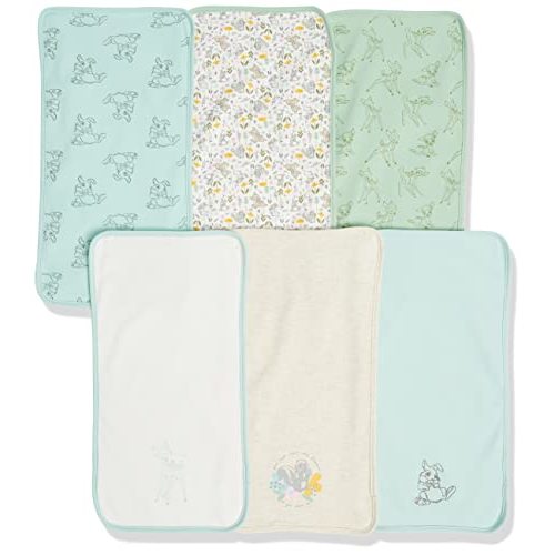 Amazon Essentials Disney | Star Wars | Princess Baby Girls' Burp Cloths, Pack of 6