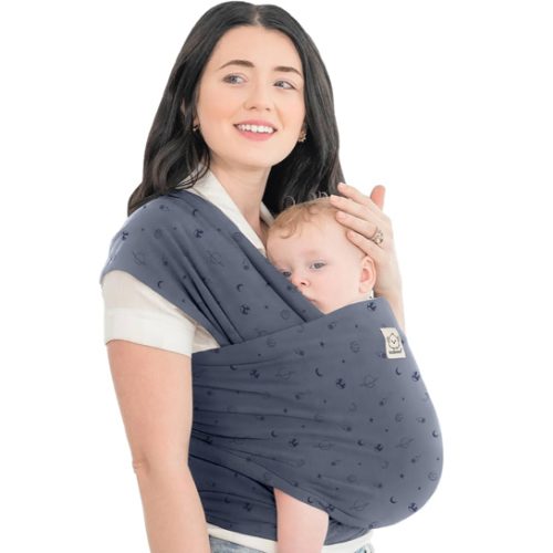 KeaBabies Baby Wrap Carrier - All in 1 Original Baby Carrier Newborn to Toddler Sling, Easy to Wear, Hands Free Bonding, Lightweight, Breathable Infant Wraps (Planets)