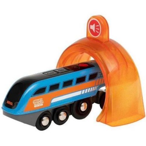 BRIO 33971 Smart Tech Sound Record & Play Engine - Interactive Wooden Toy Train