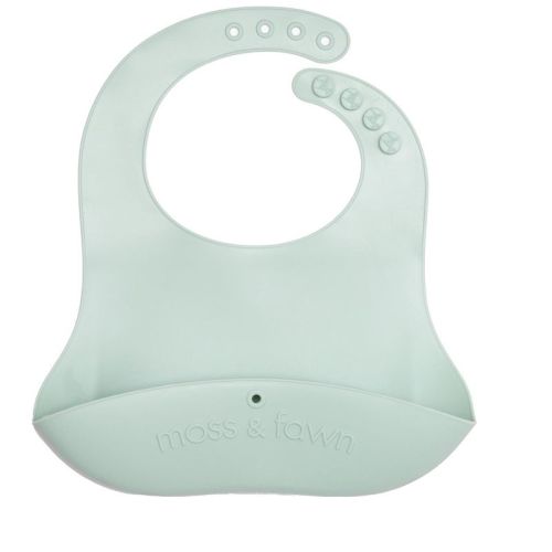 Moss and Fawn Gather & Roll Bib - Bloom