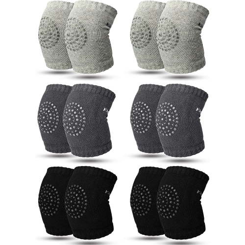 6 Pair Set for Crawling Babies' Leg Warmth Protective Anti-Slip Toddler Knee Pads