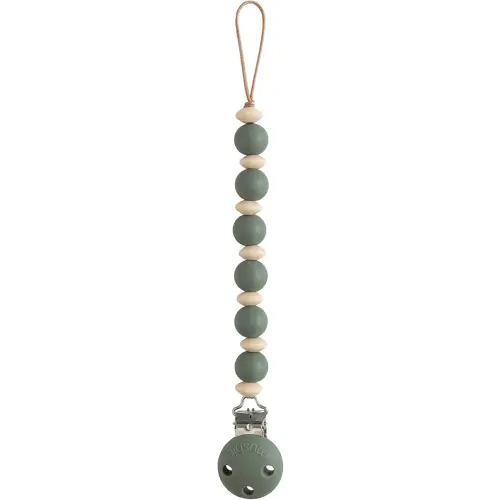 mushie 100% Silicone Baby Pacifier Clip BPA Free | Luna (Dried Thyme)