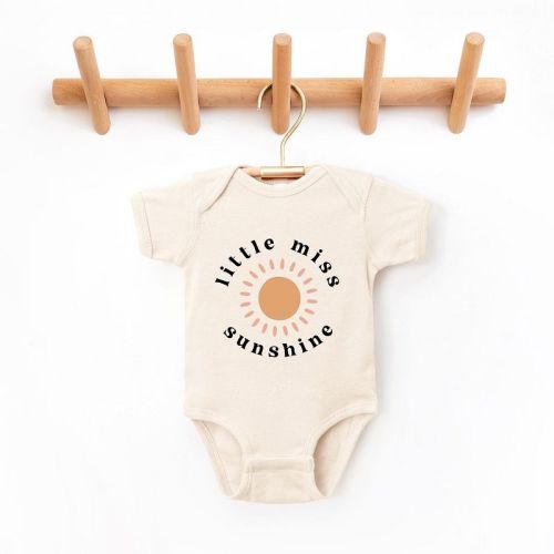 The Juniper Shop Little Miss Sunshine Sun Baby Bodysuit - Newborn - Natural