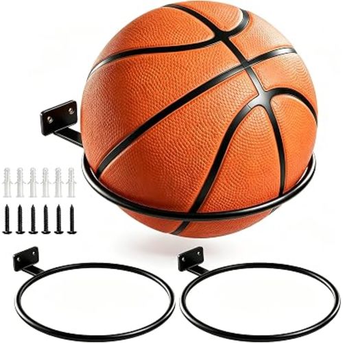 Basketball Holder Wall Mount Soccer Display Rack Ball Display Stand