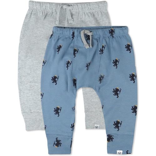 HonestBaby Multipack Honest Pants Joggers Pull on 100% Organic Cotton for Infant Baby and Toddler, Boys, Girls, Unisex