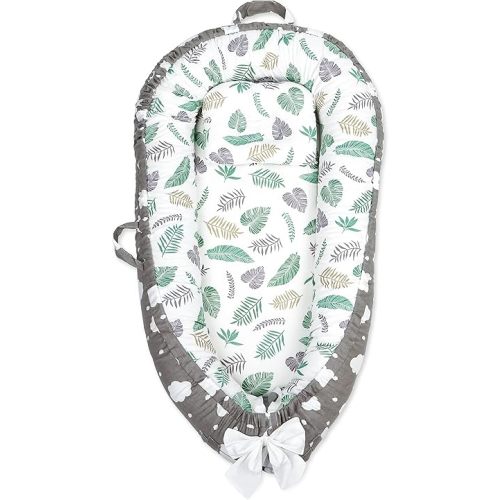 Baby Nest Cover for Baby 0-12M, Newborn Lounger Cover Bassinet Mattress Cover, Adjustable Soft Floor Seat Cover for Baby Girls & Boys (LV)