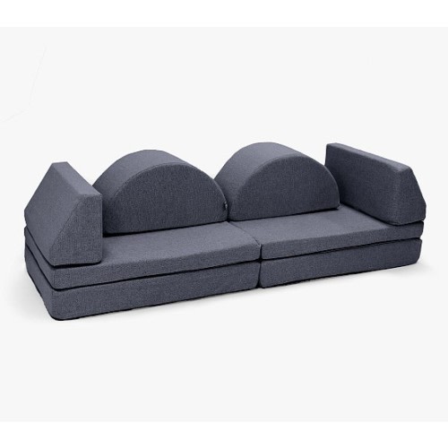 Foamnasium Blocksy + Play Couch, Performance Heathered Basketweave | Pottery Barn Kids