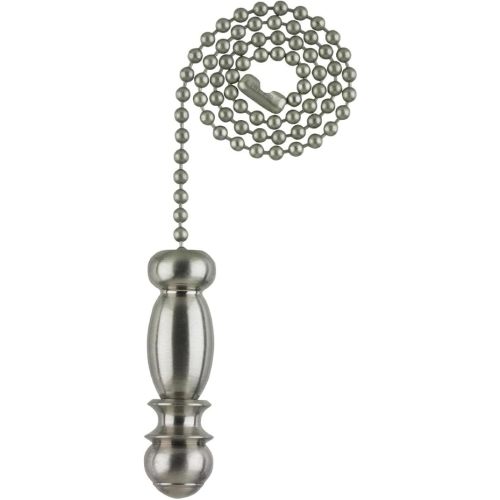 Westinghouse 7710300 Pendant Pull Chain, Brushed Nickel, White