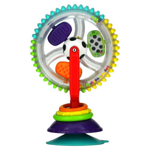 Sassy Wonder Wheel Baby Rattle, 6-24 Months, Infant to Toddler, Unisex, 1 Count (Aluminum)