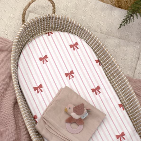 Mabel & Fox - Basket Changing Mat - Bow Cute