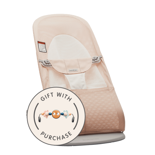 Bouncer Balance Soft: Pearly pink/White - Mesh