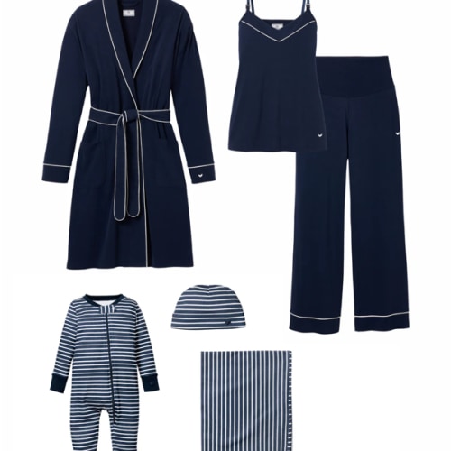 The Ultimate New Mother Set -  Navy & Navy Stripe