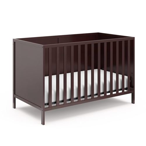 Graco Theo 3-in-1 Convertible Crib (Espresso) - GREENGUARD Gold Certified, Converts to Toddler Bed & Daybed, Fits Standard Full-Size Crib Mattress, 4 Adjustable Mattress Heights