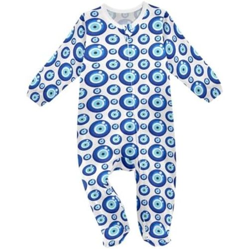 Dussdil Baby One-Piece Footies Newborn Rompers Pajamas Cotton Footed Pjs for Sleep Play Boys Girls