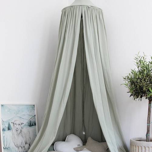 Cotton Bed Canopy Sage green| Hanging Canopy | Reeading nook canopyCotton Canopy | Hanging Canopy | Reeading nook canopy