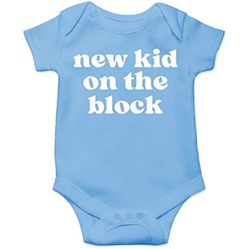 Belle Homie New Kid On The Block - Funny Baby Essentials Bodysuit - Baby Boy Clothes Newborn Girl Outfits