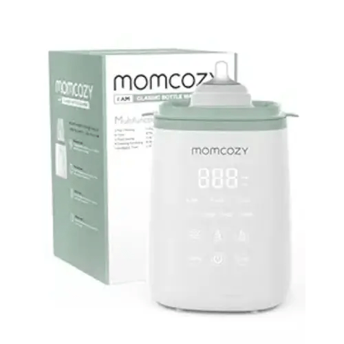 Momcozy Bottle Warmer, Fast Bottle Warmers for All Bottles with Timer, Accurate Temperature Control and Automatic Shut-Off, Multifunctional Bottle Warmer for Breastmilk - White