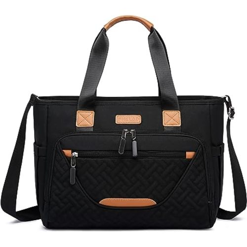 FHELAD Diaper Bag Tote, Large Tote Diaper Bag with 16 Inch Laptop Compartment for Mom and Dad, Multifunction baby tote bag