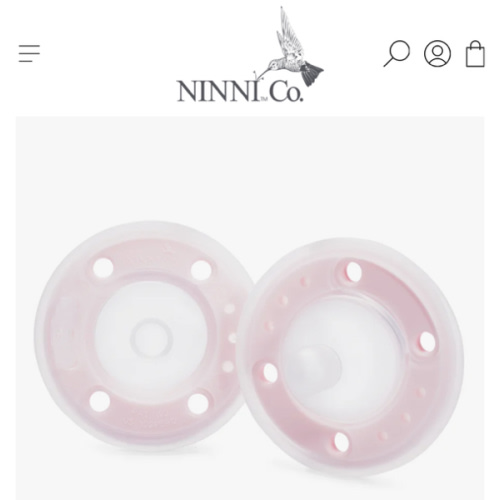 Ninni Pacifier Petal Pink 2 Pack