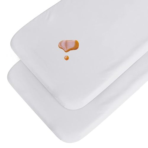 Amazon.com : Bedside Sleeper Bassinet Sheets Waterproof to Fit Mika Micky, Baby Delight, MiClassic, Milliard, Baby Joy Bassinet, Soft Breathable Cotton Bassinet Sheet 33"x 20"x 5", 2 Pack Boys Girls, White : Baby