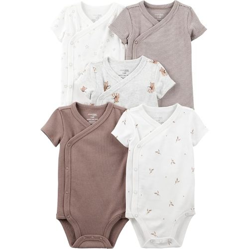 Simple Joys by Carter's Unisex Baby 5-pack Side Snap Short-sleeve Bodysuit
