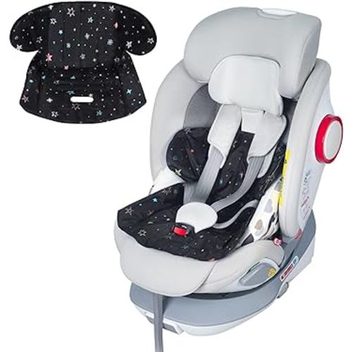 Orzbow Summer Gel Car Seat Cooling Pad for Baby, Toddler Cooling Mat for Car Seat and Strollers, Potty Training Car Seat Protector Cushion with Waterproof Liner, Keeping Baby Cool in the Summer, Black