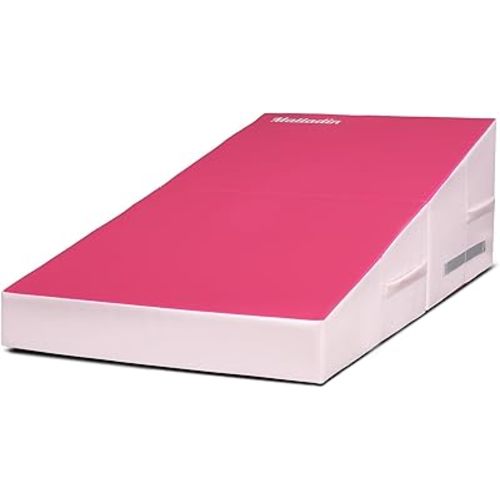 Folding Gymnastics Cheese Wedge Incline Mat, Gym Fitness Tumbling Skill Shape Mat for Kids Girls Home Training Exercise