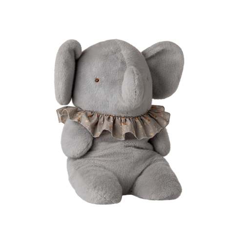 Maileg - Elephant Plush – Big, Blue/Grey
