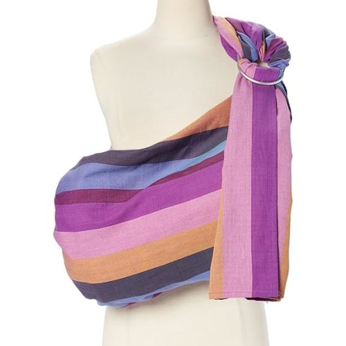 Hip Baby Wrap Ring Sling Baby Carrier for Infants and Toddlers - Beautiful, 100% Soft Cotton Baby Wraps Carrier for Babies 8-35 lbs - Perfect Baby Shower Gifts Moms and Dads - Nursing Cover (Spring)