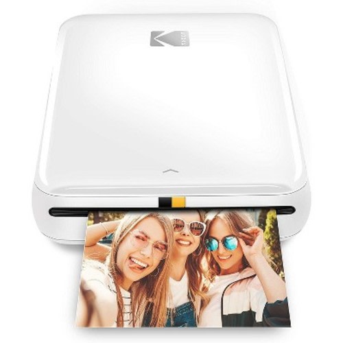 KODAK Step Instant Printer Bluetooth/NFC Wireless Photo Printer with ZINK Technology & KODAK App for iOS & Android Prints 2x3” Sticky-Back Photos., Color: White