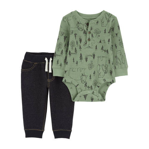 Baby 2-Piece Woodland Creatures Bodysuit Pant Set - Carter's | Carter's