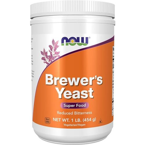 NOW Foods Supplements, Brewer's Yeast Powder with naturally occurring Protein and B-Vitamins, 1-Pound