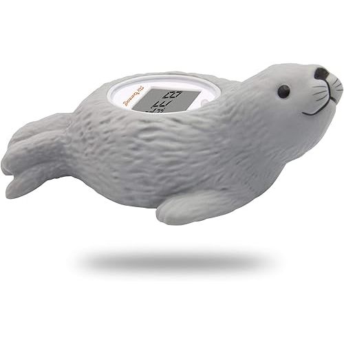 Doli Yearning Upgarde Digital Baby Bath LCD Thermometer |Kids' Bathroom Safety Products|Water Thermometer Infant Seal Shape|Floating Toys Temperature