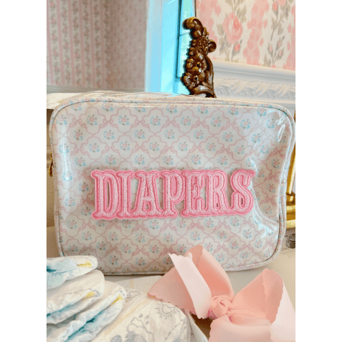 Diapers XL - Clear Coat Bag: Pink