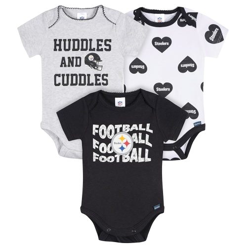 Gerber NFL Baby Girls Nfl 3-pack Onesie Bodysuit