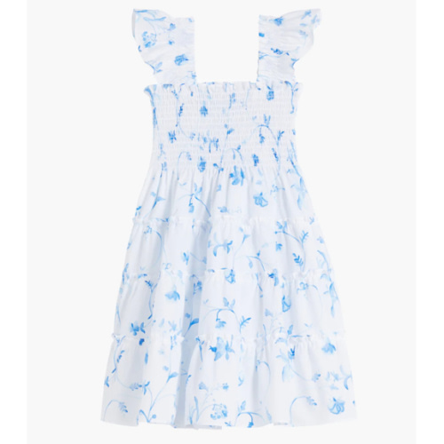 The Baby Ellie Nap Dress - Blue Botanical