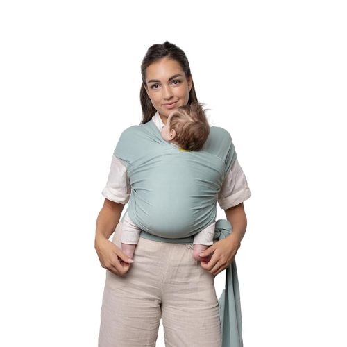 Boba Baby Wrap Carrier Newborn to Toddler - Stretchy Baby Wraps Carrier (Serenity Sea Mist)