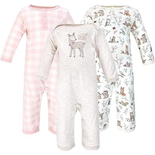 Hudson Baby baby-girls Cotton Coveralls
