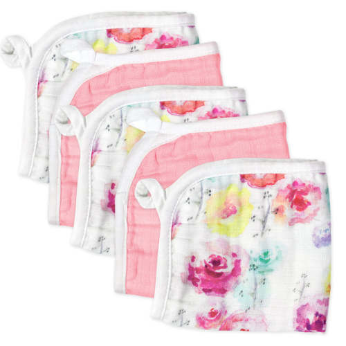 5-Pack Organic Cotton Washcloths | Honest Baby Clothing