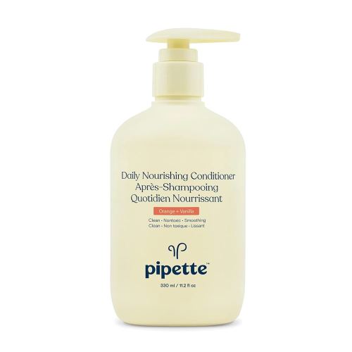 Pipette Daily Nourishing Conditioner -Tear Free Conditioner for Kids, Adds Moisture, 100% Plant-Derived Squalane and Quinoa, Orange + Vanilla Aroma, 11.2 fl oz