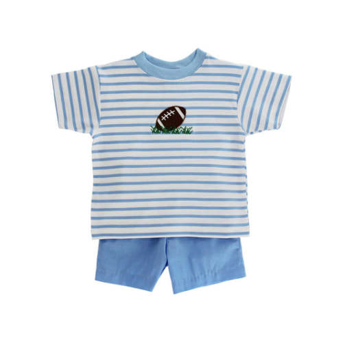 Tiny Touchdown Short Romper | Posh Tots Children's Boutique