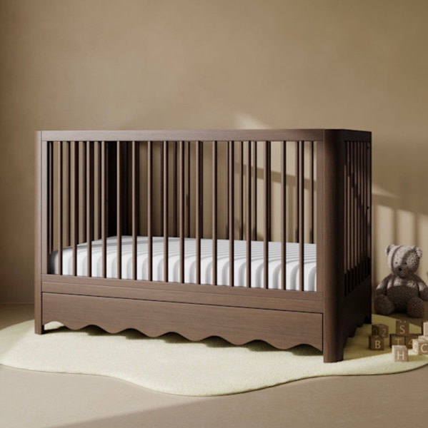 Storkcraft Casablanca Deluxe 5-in-1 Convertible Crib with Drawer - Hazelnut