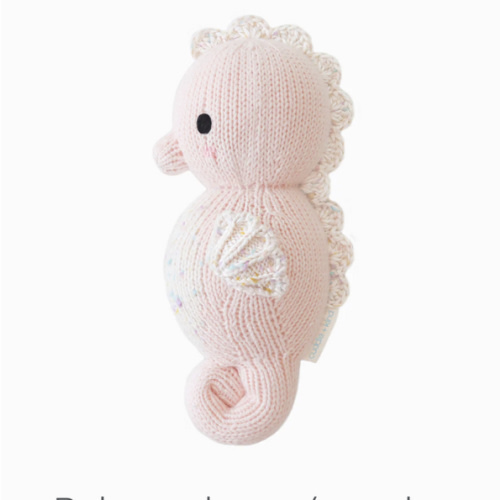 Baby seahorse (powder pink) – cuddle+kind