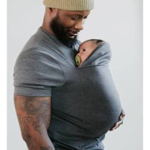 Lalabu Dad Shirt | Original Babywearing T-Shirt with Kangaroo Pouch | Baby Wrap Carrier for Newborns & Infants | Baby Wrap Carrier for Newborns | Essential for new Dads