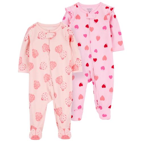 Carter's Child of Mine Baby Girl Sleep 'n Play, 2-Pack, Sizes Preemie-6/9 Months