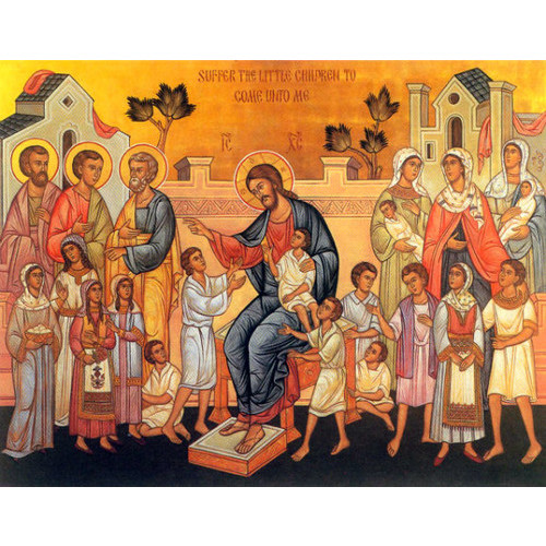 Christ Blessing the Children Icon - OrthodoxGifts.com